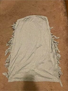 Shein Curve Gray Fringe Mini Dress:Size 1XL